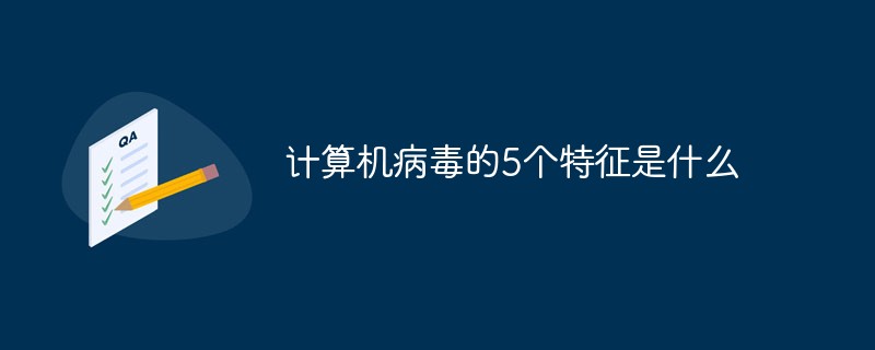 计算机病毒的5个特征是什么