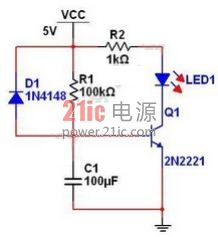 RC电路--RC延时电路图二中R3电阻
